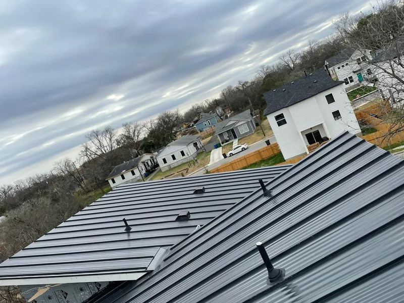 Standing seam metal roof panels with vents for Skylight Repair in Englewood Cliffs